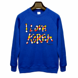 colorful love korea T-shirt man to man